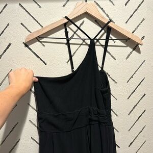 One shoulder jumpsuit